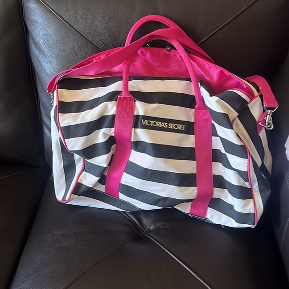 Victoria's Secret Handbags - Victoria’s Secret black and white stripes bag